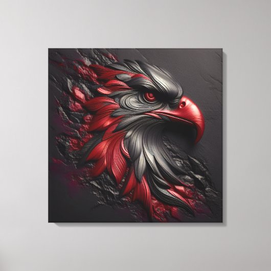 Majestic Eagle Gaze Canvas Afdruk (Voorkant)