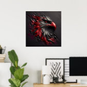 Majestic Eagle Gaze Poster (Thuiskantoor)