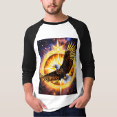 "Majestic Eagle geborduurd Pet: stijg in stijl!" T-shirt (Voorkant)