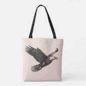 Majestic Eagle-geïnspireerde boodschappentas Desig Tote Bag (Achterkant)