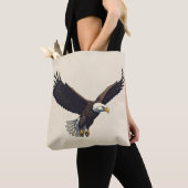 Majestic Eagle-geïnspireerde boodschappentas Desig Tote Bag (Dichtbij)