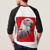 Majestic Eagle Graphic T-shirt Laat je geest los (Achterkant)