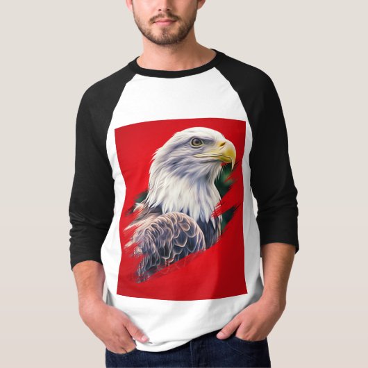 Majestic Eagle Graphic T-shirt Laat je geest los (Voorkant)