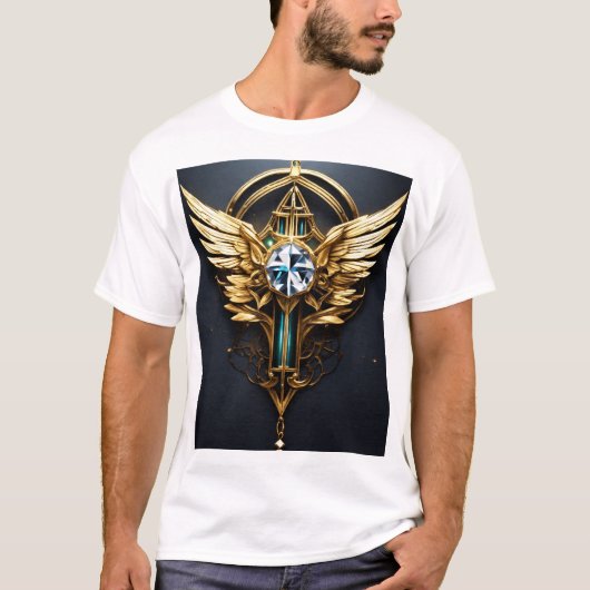 Majestic Eagle Graphic T-shirt Laat je geest los (Voorkant)