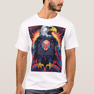 Majestic Eagle Graphic T-shirt Laat je geest los