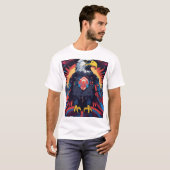 Majestic Eagle Graphic T-shirt Laat je geest los (Voorkant volledig)