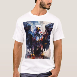 Majestic Eagle Graphic T-shirt Laat je geest los