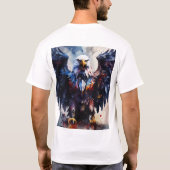 Majestic Eagle Graphic T-shirt Laat je geest los (Achterkant)