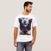 Majestic Eagle Graphic T-shirt Laat je geest los (Voorkant volledig)
