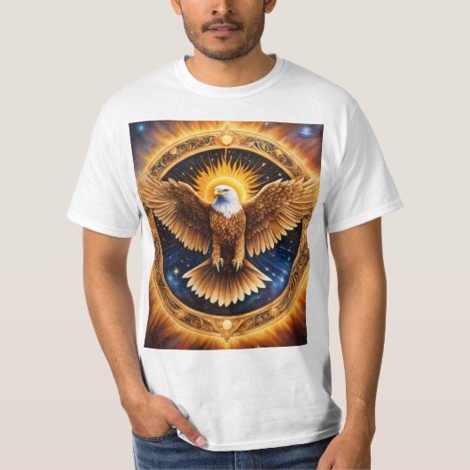 Majestic Eagle Graphic T-Shirt – Premium katoenen  (Voorkant)