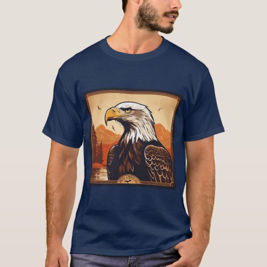 "Majestic Eagle Graphic T-shirt" T-shirt (Voorkant)