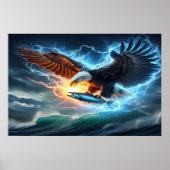 Majestic Eagle Grasping Prey Poster (Voorkant)