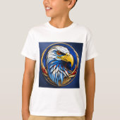 Majestic Eagle Head Graphic Kinderen T-shirt (Voorkant)