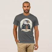 Majestic Eagle Head T-shirt - Patriotic Wildlife (Voorkant volledig)