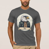 Majestic Eagle Head T-shirt - Patriotic Wildlife (Voorkant)