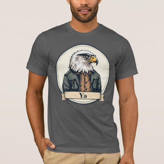 Majestic Eagle Head T-shirt - Patriotic Wildlife (Voorkant)