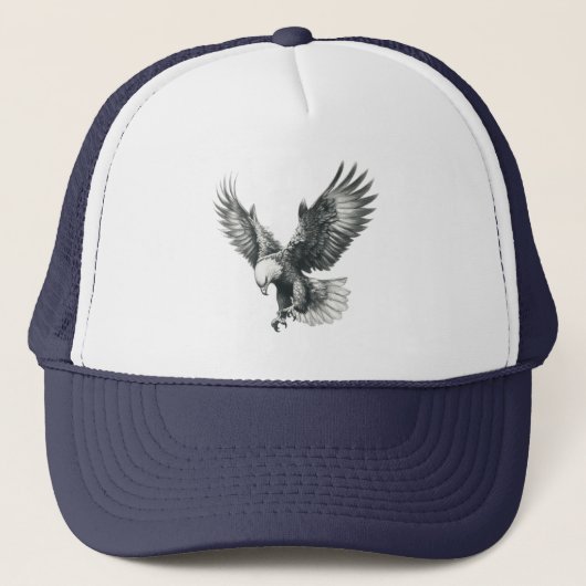 Majestic Eagle in Flight Trucker Pet (Voorkant)