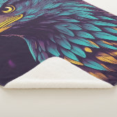 Majestic Eagle in levendige kleuren Sherpa Deken (3/4)