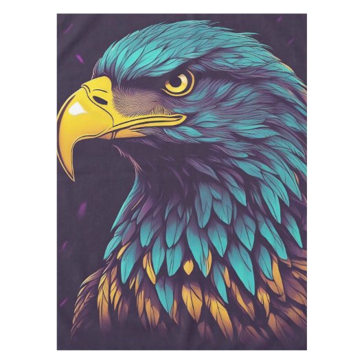 Majestic Eagle in levendige kleuren Tafelkleed (Voorkant)