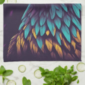 Majestic Eagle in levendige kleuren Theedoek (Gevouwen)