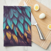 Majestic Eagle in levendige kleuren Theedoek (Quarter Fold)