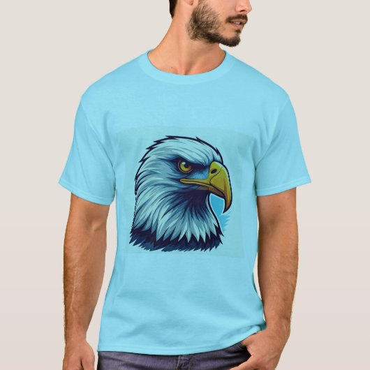 Majestic Eagle: kracht en gratie in design T-shirt (Voorkant)