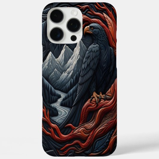 Majestic Eagle Leather-look Scene Case-Mate iPhone Case (Achterkant)