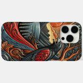 Majestic Eagle lederen kunstwerk Case-Mate iPhone Case (Achterkant (horizontaal))