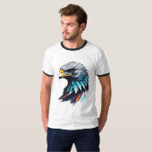 Majestic Eagle Logo Design T-shirt (Voorkant volledig)