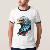 Majestic Eagle Logo Design T-shirt (Voorkant)