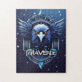 Majestic Eagle Logo Puzzle | Artistic Wildlife Des Legpuzzel (Verticaal)