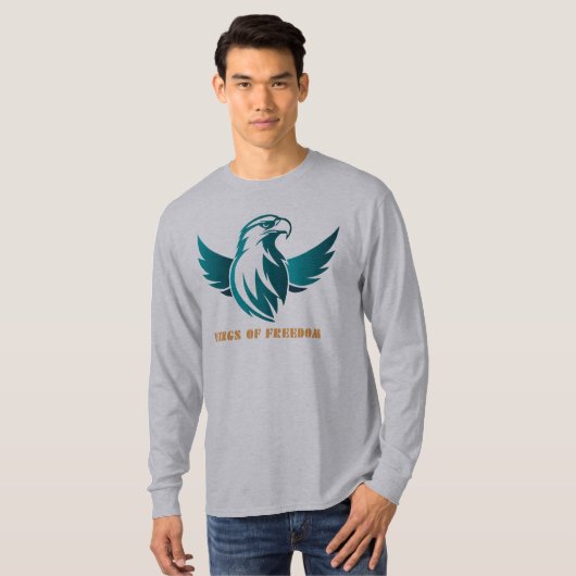 Majestic Eagle Logo T-Shirt - Teal 'Wings of Freed (Voorkant volledig)