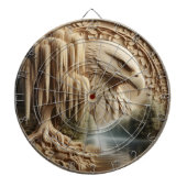 Majestic Eagle met uitzicht op Serene Lake Dartbord (Voorkant)