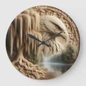 Majestic Eagle met uitzicht op Serene Lake Grote Klok (Voorkant)