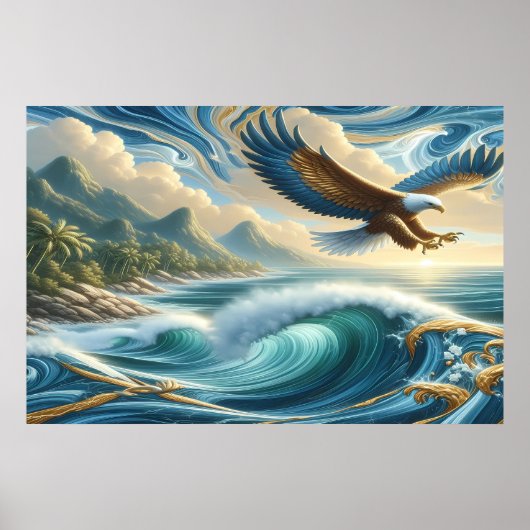 Majestic Eagle of Freedom Poster (Voorkant)
