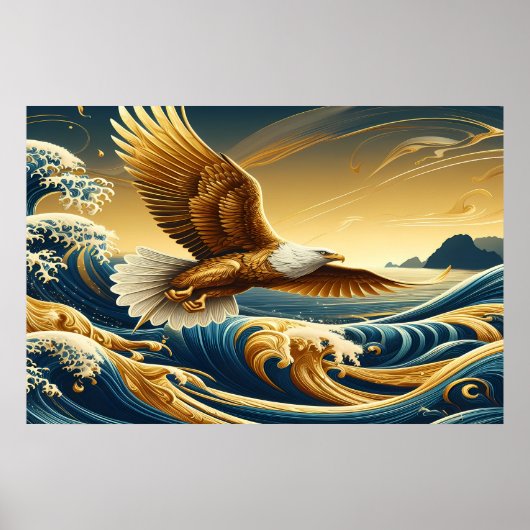 Majestic Eagle of Freedom Poster (Voorkant)