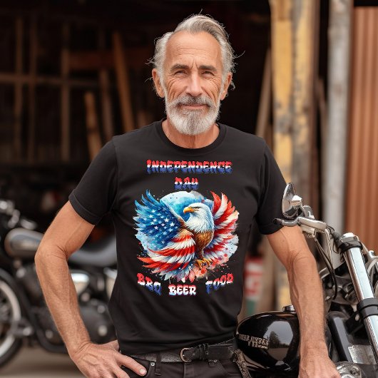 Majestic Eagle Patriotic Pride Onafhankelijkheidsd T-shirt