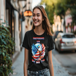 Majestic Eagle Patriotic Pride Onafhankelijkheidsd T-shirt