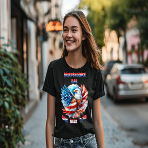 Majestic Eagle Patriotic Pride Onafhankelijkheidsd T-shirt
