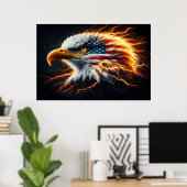 Majestic Eagle, Patriottische Vertoning Poster (Thuiskantoor)