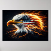 Majestic Eagle, Patriottische Vertoning Poster (Voorkant)