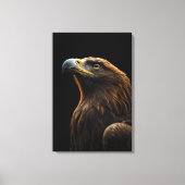 Majestic Eagle Portrait, Strength Royal Confidence Canvas Afdruk (Voorkant)