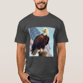 Majestic Eagle Print T-shirt (Voorkant)