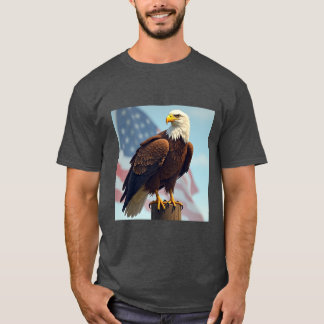 Majestic Eagle Print T-shirt