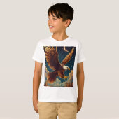 Majestic Eagle Print T-shirt (Voorkant volledig)