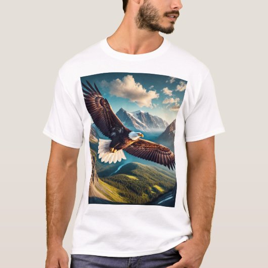 Majestic Eagle Soar T-shirt ontwerp (Voorkant)