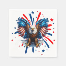 Majestic Eagle Stars en Strips servetten