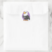 Majestic Eagle Sticker – gedurfde Cartoon voor kin (Tas)