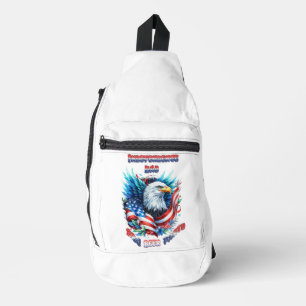 Majestic Eagle stijgende onafhankelijkheidsdag Sling Bag