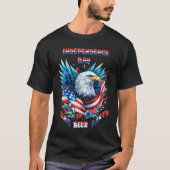 Majestic Eagle stijgende onafhankelijkheidsdag T-shirt (Voorkant)